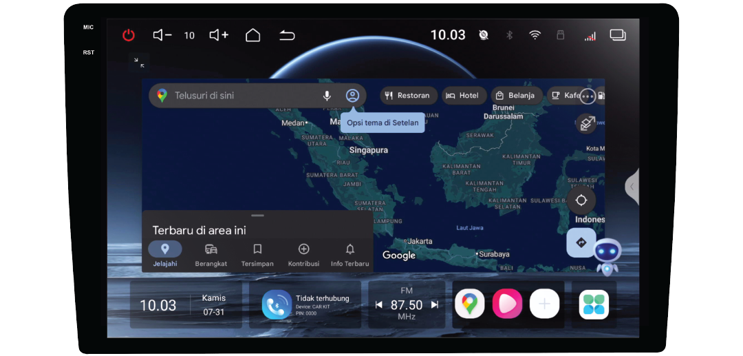 fungsi head unit mobil