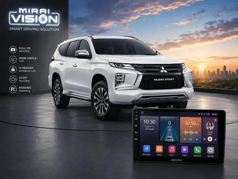 head unit pajero sport