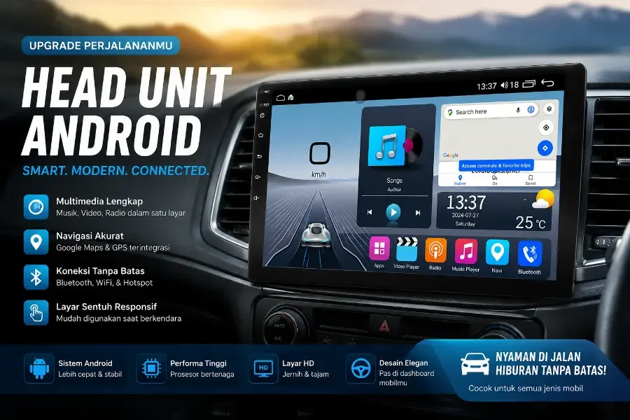 instalasi head unit cepat